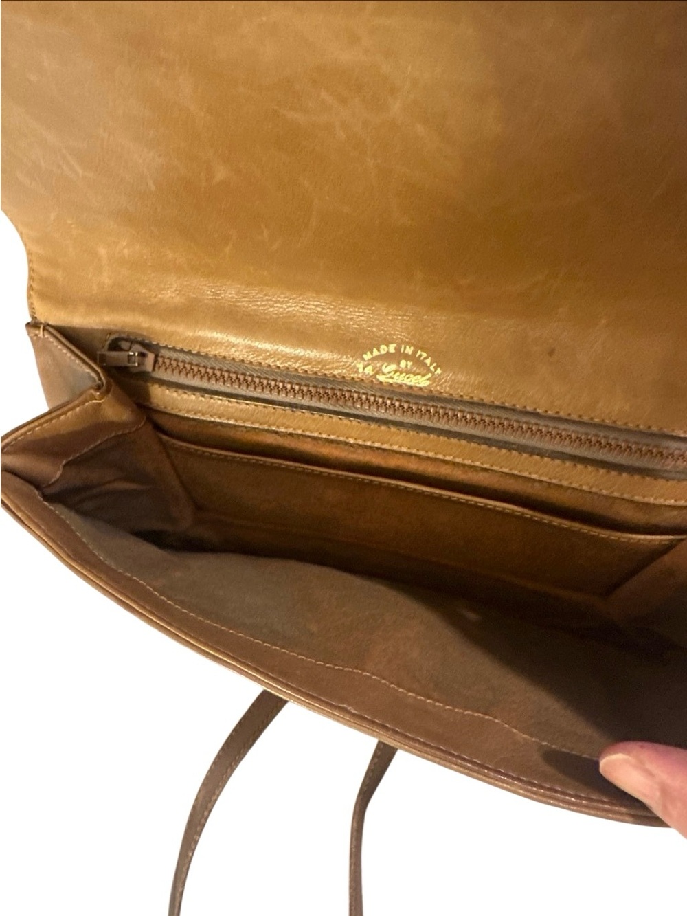 Gucci Brown & Tan Horse-bit Leather Crossbody Bag - Picture 4 of 7